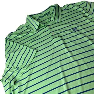Southern Tide Mens Striped Polo Shirt XXL Skipjack Coastal Golf Breathable